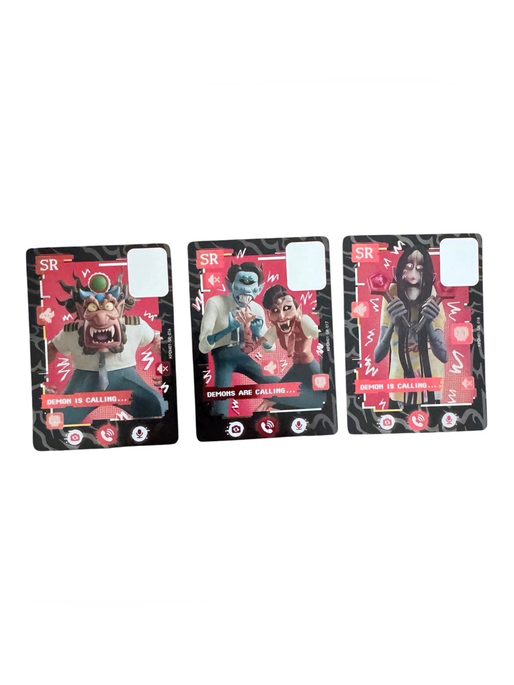 KAYOU KPop Demon Hunters SR Lot of 3 Demon Cards KPDH01-SR-016-018 Halloween